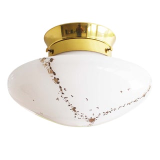 Vintage Murano Glass Flush Mount from Kaiser Idell / Kaiser Leuchten, 1970s For Sale