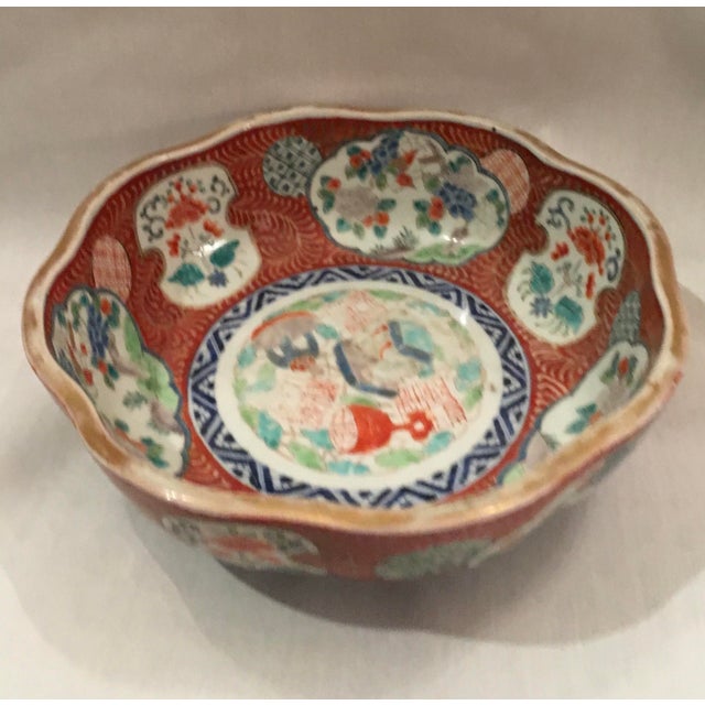 19th Century Chinese porcelain bowl measuring 10” in diameter and 3 3/4” high.it is in excellent with no chips, cracks or...