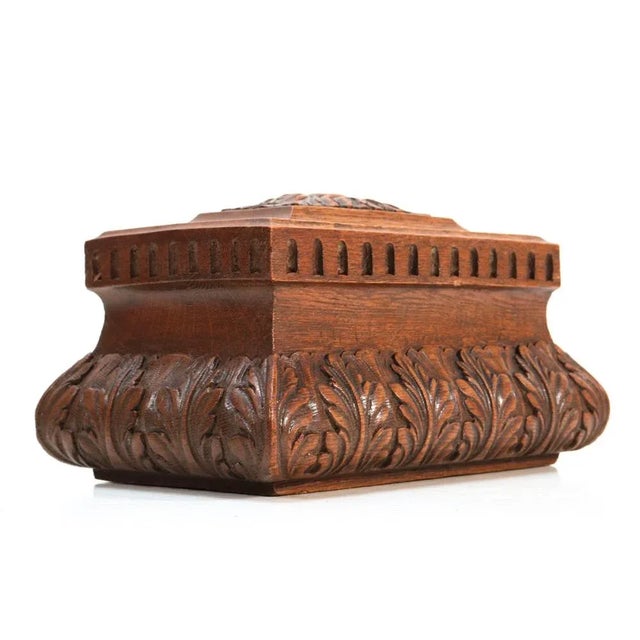 19th Century Dutch Oak Decorative Box For Sale - Image 11 of 12