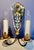 Metal Venetian Art Deco Etched Mirrored Wall Sconces - a Pair For Sale - Image 7 of 14