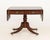 Regency Mahogany Drop Leaf Sofa Table, on pedestal base with four brass mounted paw feet. Closed: 28.25" H x 37" W x...