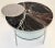 This stunning table is handcrafted using three kind of materials as satin-finished stainless steel for the three legs and...