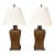 Mid Century Asian Faux Bamboo Table Lamps For Sale