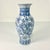 1980s Vintage Chinoiserie Boho Chic Hollywood Regency Light Blue & White Vase For Sale - Image 6 of 11