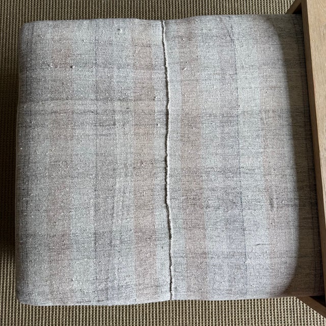 Not Yet Made - Made To Order Laguna Ottoman White Oak Waterfall Table Upholstered in a Vintage Turkish Rug For Sale - Image 5 of 14