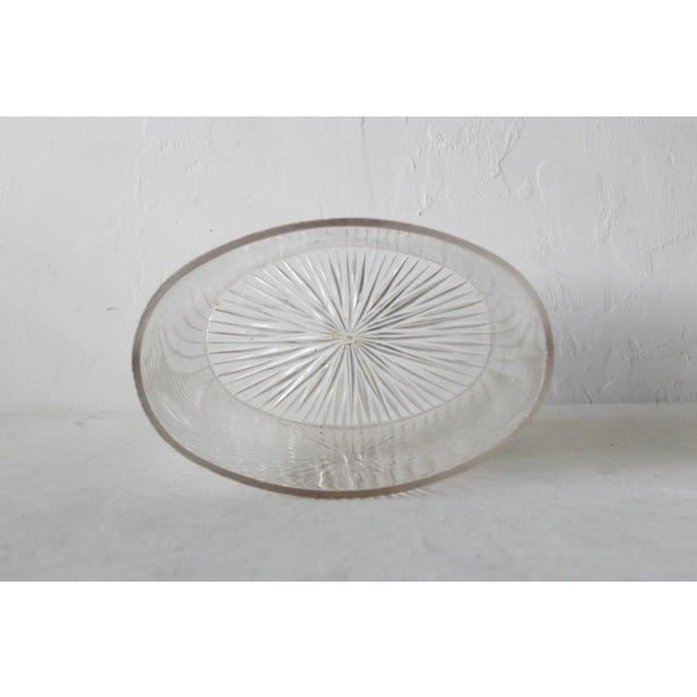 1980s Sally Designs Style Oval Textured Acrylic Waste Basket For Sale - Image 5 of 10