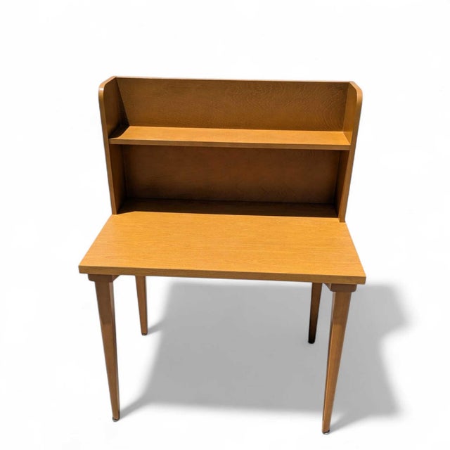 Mid-Century Laminate Desk With Hutch and Bookshelf, Mid-Century Modern For Sale - Image 12 of 17