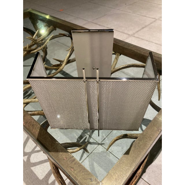 Silver Polished Nickel “Apollo” Wall Sconce With Opaque Shade From Holly Hunt Chicago For Sale - Image 8 of 13
