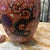 1970s Vintage Asian Style Large Ceramic Red Detailed Vase With Lid, Condition Issues on Lid For Sale - Image 5 of 7