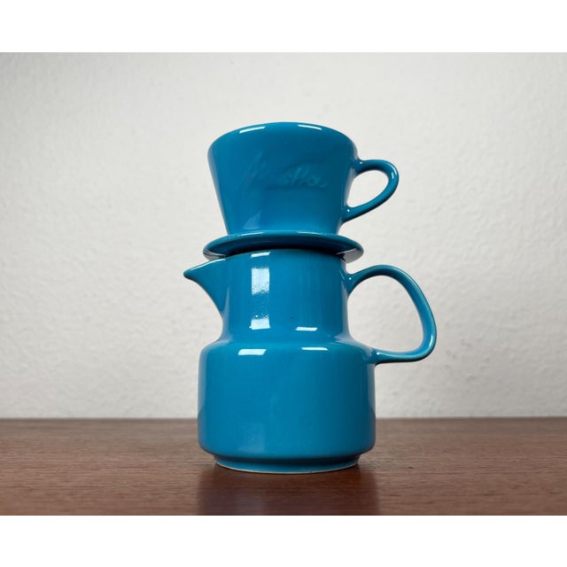 German Mid-Century Modern Space Age Ceramic Puppet-size Coffee Filter and Pot Set from Melitta, 1960s, Set of 2 For Sale - Image 17 of 18