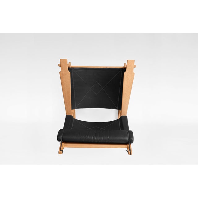Keyhole GE-673 Rocking Chair by Hans J. Wegner for Getama, 1960s For Sale - Image 5 of 8