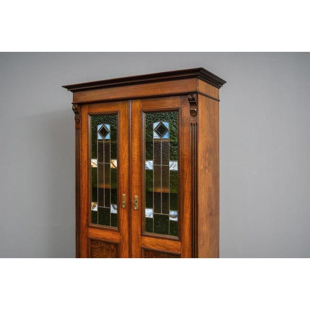 Gründerzeit Oak Bookcase, 1900s For Sale - Image 13 of 18