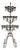 Tall Medieval Iron Candelabra For Sale