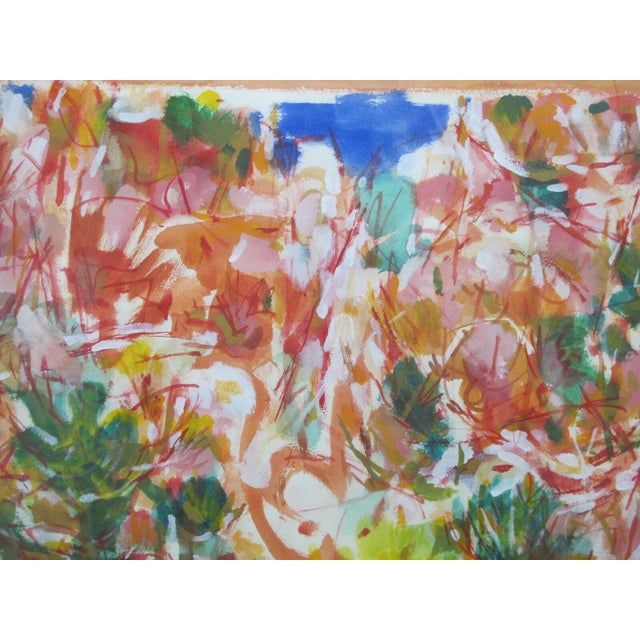 David McCosh Abstract Watercolor Painting on Paper Red Canyon Pacific Nw 1965 For Sale In Portland, OR - Image 6 of 9