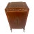 Antique Carved Mahogany Sheet Music Cabinet With Lock and Key For Sale
