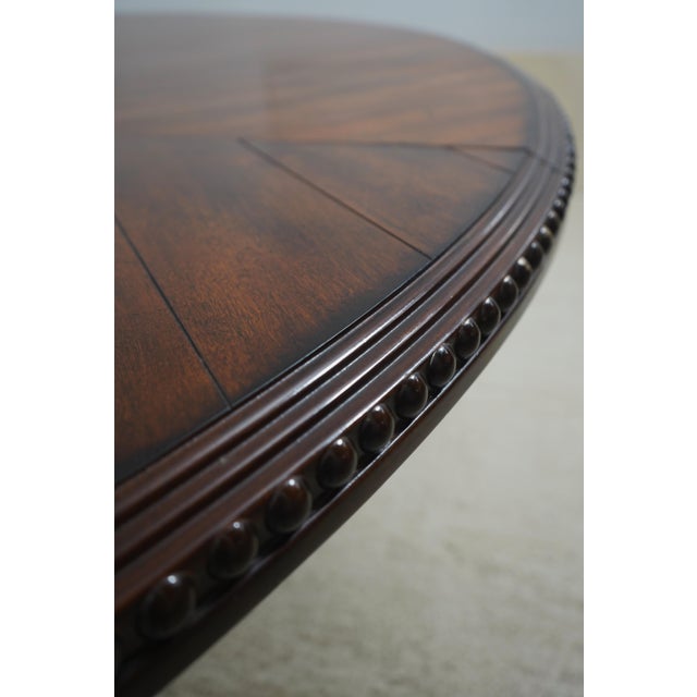 Large Round Barley Twist Mahogany Dining Table For Sale - Image 13 of 14