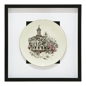 Framed Lenox “The Old Philadelphia Exchange, 1834” Plate – Delaware Fund Series