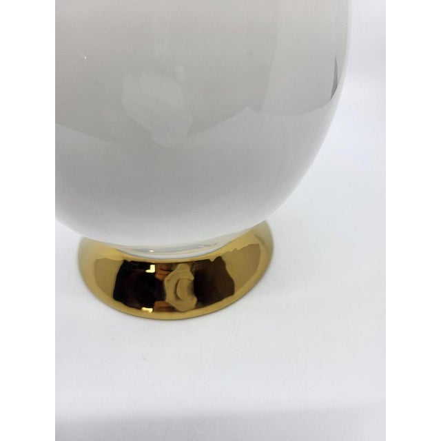 French White and Gold Porcelain Carafe by Vincent Darré for Monoprix For Sale - Image 13 of 17