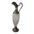 Antique Edwardian Cut Glass Claret Pitcher Wine Jug With Silver Plated Mounts For Sale