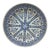 19th Century French Blue & White Faience Dessert Plate Sarreguemines For Sale