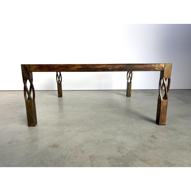 Vintage Steel Coffee Table, 1980s For Sale - Image 11 of 13