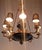Large Italian Empire Style Chandelier with Tôle and Gilt Bronze Details, 1940s For Sale - Image 9 of 17