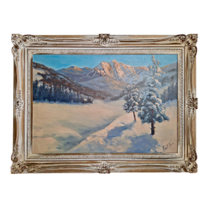 A Scenic Snowy Winterscape