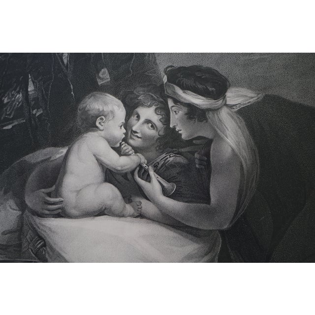 Black Antique 1803 Boydell “Shakespeare Nursed by Tragedy and Comedy” Stipple Engraving—Framed For Sale - Image 8 of 18