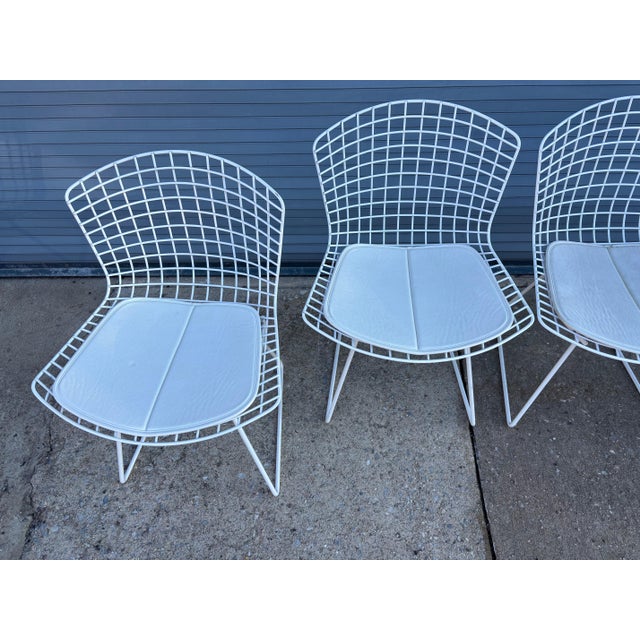 Mid-Century Modern Bertoia for Knoll Dining Chairs - Set of 4 For Sale - Image 3 of 10