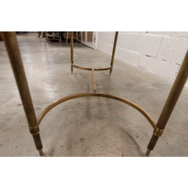 Vintage Coffee Table in Gilt Brass and Smoked Glass, 1960 For Sale - Image 16 of 18