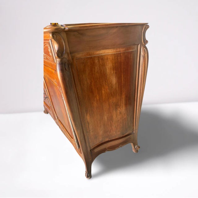 Brown 19th Century French Country Walnut Server For Sale - Image 8 of 11