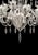 Murano Imperial Trasparent and Gold "Rigadin" Murano Glass Chandelier For Sale - Image 4 of 7
