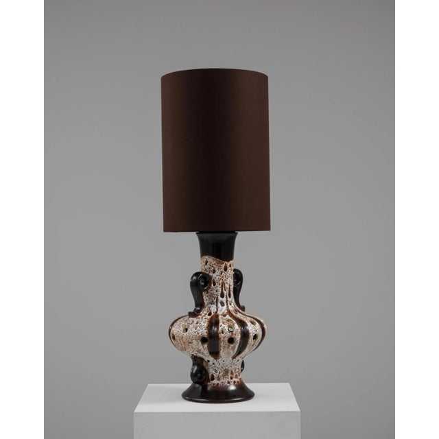 Ceramic 20th Century German Ceramic Table Lamp For Sale - Image 7 of 12