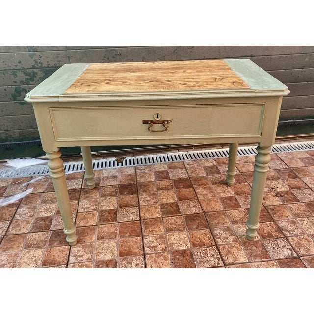 Mid-Century Modern Desk in Oak & Pine, 1950s For Sale - Image 3 of 17