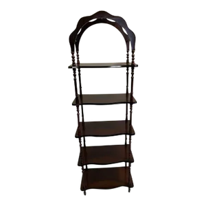 Antique Victorian Style Mahogany Open Display Rack Etagere Bookcase