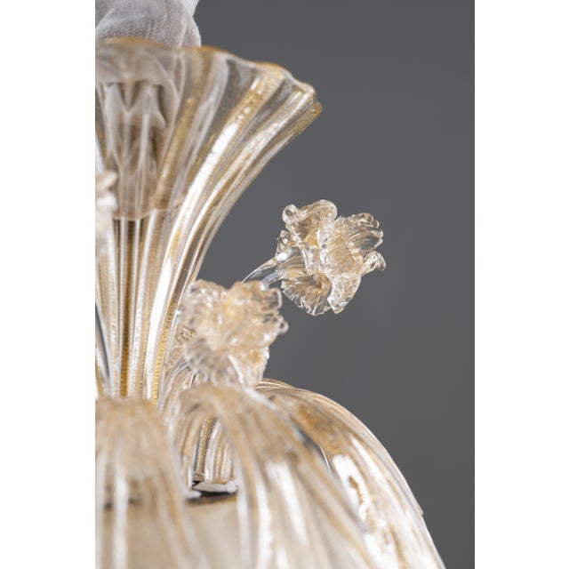 Art Deco Murano Glass Art Stained Lantern by Archimede Seguso for Seguso, 1950s For Sale - Image 6 of 13