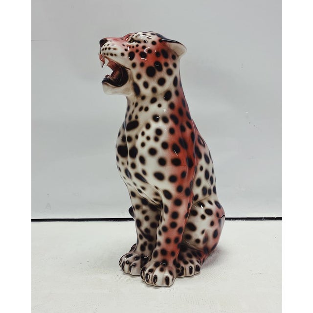Contemporary Pink Panther Statue by Ceramiche Boxer For Sale - Image 3 of 8