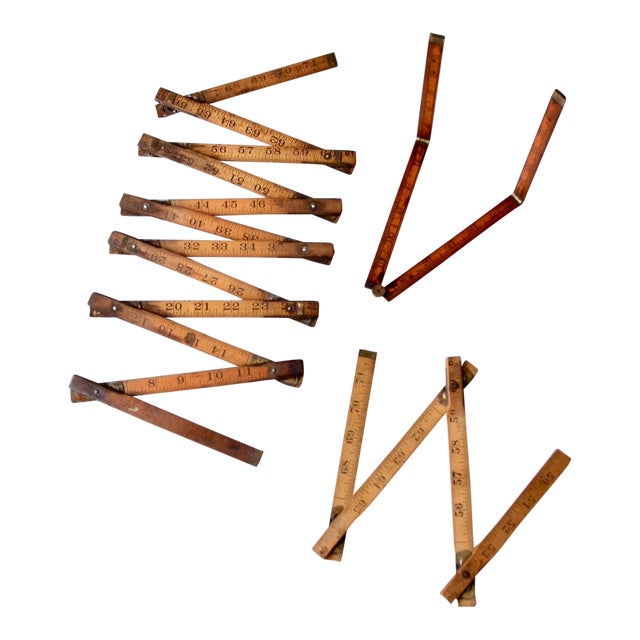 Vintage Wooden Rulers, Set of 3 Chairish