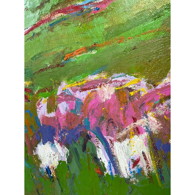 Impressionistic Landscape Original Oil Painting For Sale - Image 12 of 12