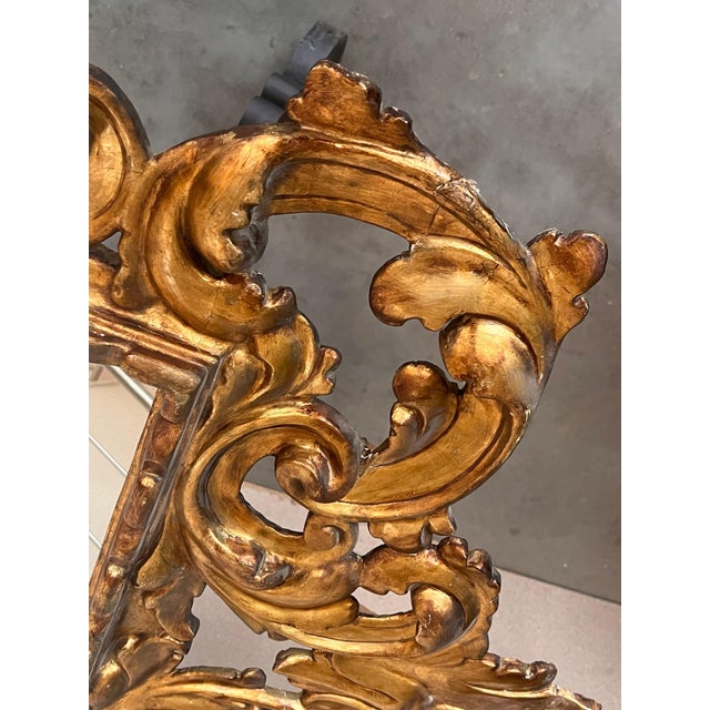 French 19th French Empire Period Carved Gilt Wood Mirror For Sale - Image 3 of 18