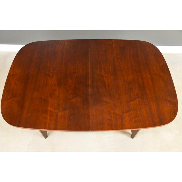 1960s Refinished Broyhill Brasilia 80” Walnut Dining Table For Sale - Image 13 of 13