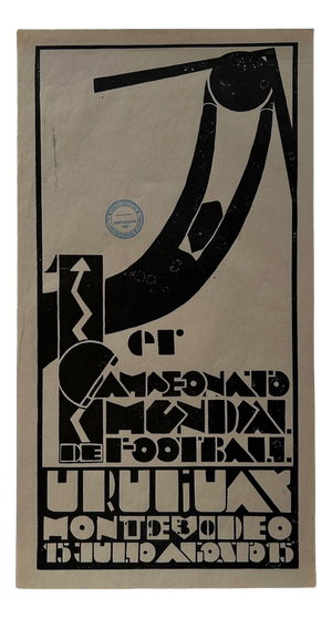FIFA World Cup Poster (Monochrome Version) by Guillaume Lombardi, 1930