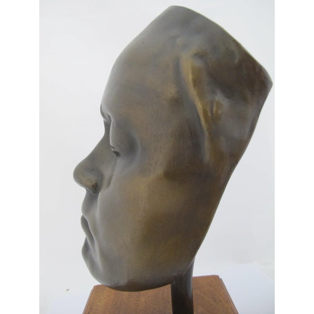 Bronze Ludwig Van Beethoven Bronze Franz Klein Life Mask Replica Cast Sculpture For Sale - Image 8 of 12