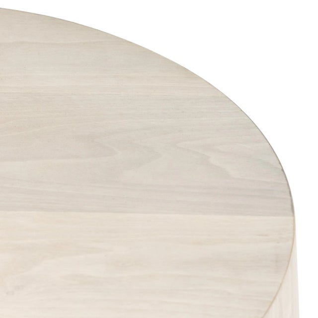 Four Hands Hudson Round End Table, Ashen Walnut For Sale - Image 11 of 11