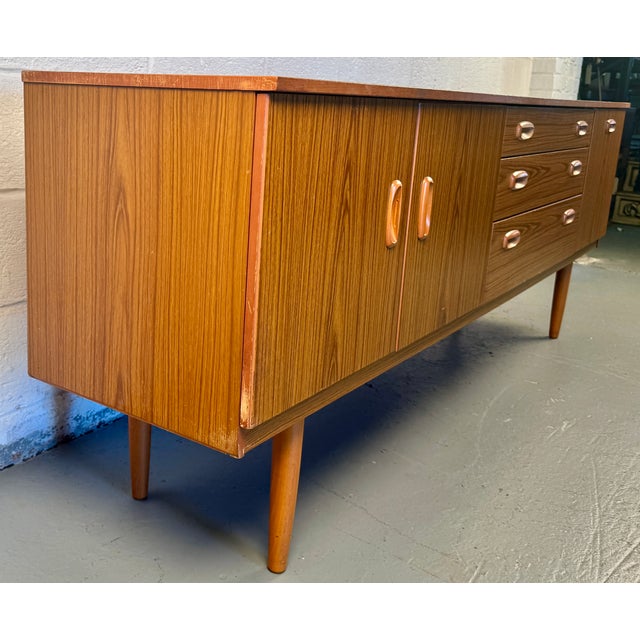Mid-Century Modern Mid 20th Century Schreiber Mid-Century Teak Sideboard For Sale - Image 3 of 10