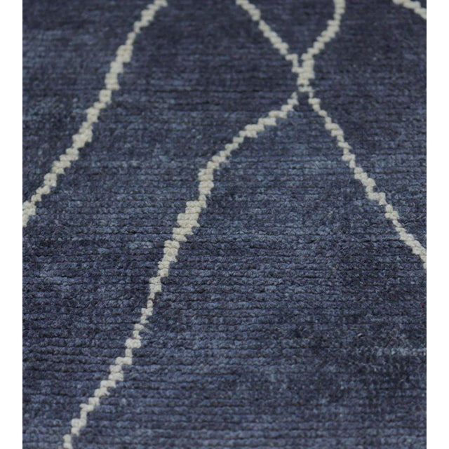 2000 - 2009 Handwoven Moroccan Inspired Wool Rug For Sale - Image 5 of 7