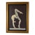 1970s Vintage J. Banas Figurative Acrobat Dancer Oil on Artist Board Painting, Framed For Sale