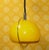 Pendulum Pendant in Yellow Plastic and Chrome, 1970s For Sale - Image 6 of 12