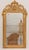 Antique Gold Leaf Mirror with Floral Crest For Sale - Image 4 of 11