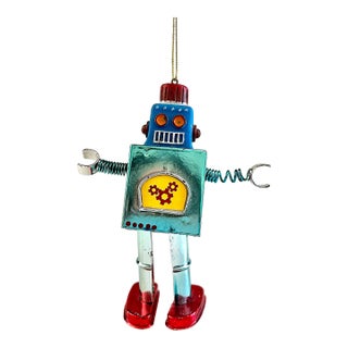 Robot Vintage Christmas Ornament For Sale